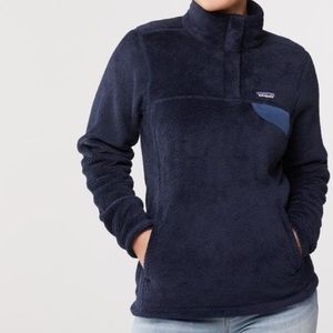PATAGONIA Re-Tool Snap T Fleece Sweater Med navy